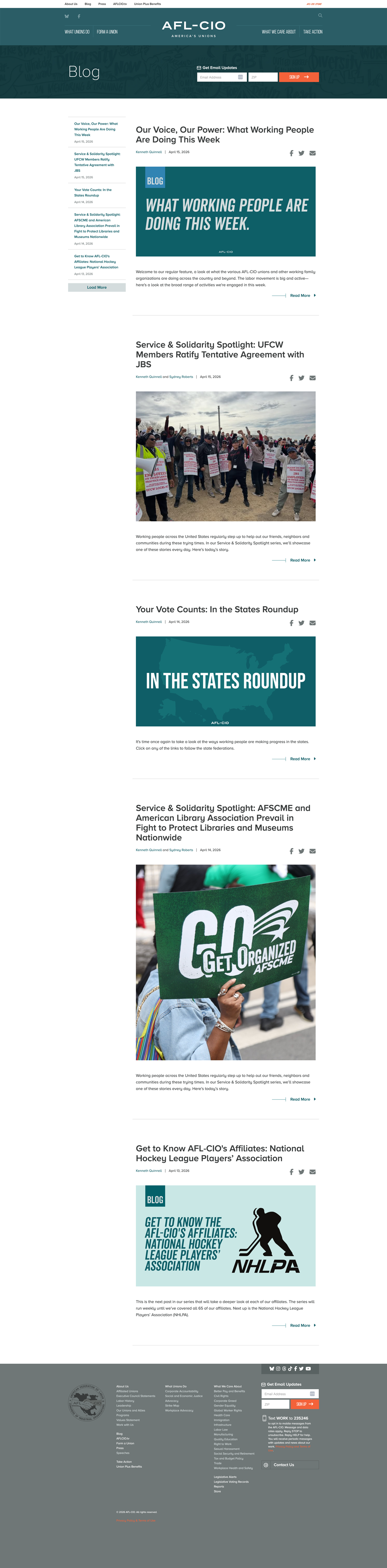 Blog route screenshot