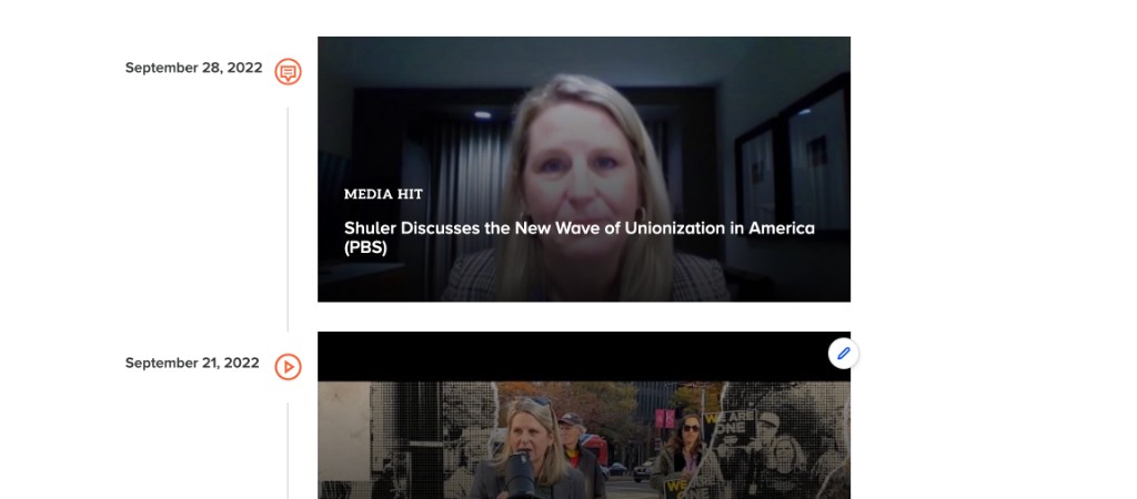 Media hit timeline preview